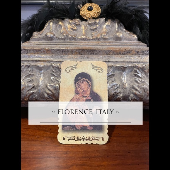 ~ FLORENCE, ITALY ~ Madonna & Child Prayer Cards - Picture 2 of 2